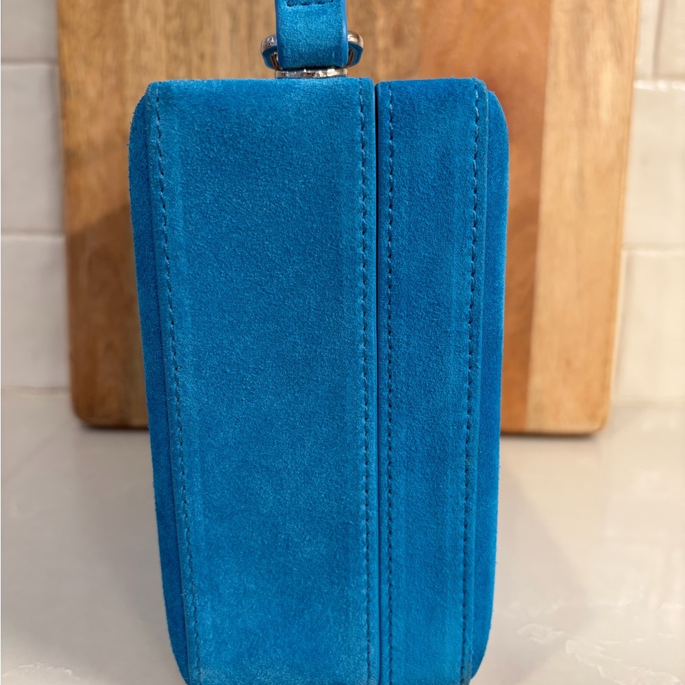 ππ Brandon Blackwood Suede Aqua Blue Kendrick Trunk NWT - Picture 7 of 12